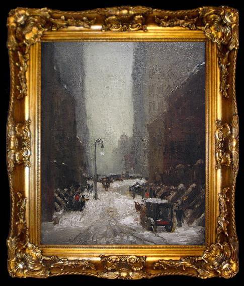 framed  Robert Henri Snow in New York, ta009-2